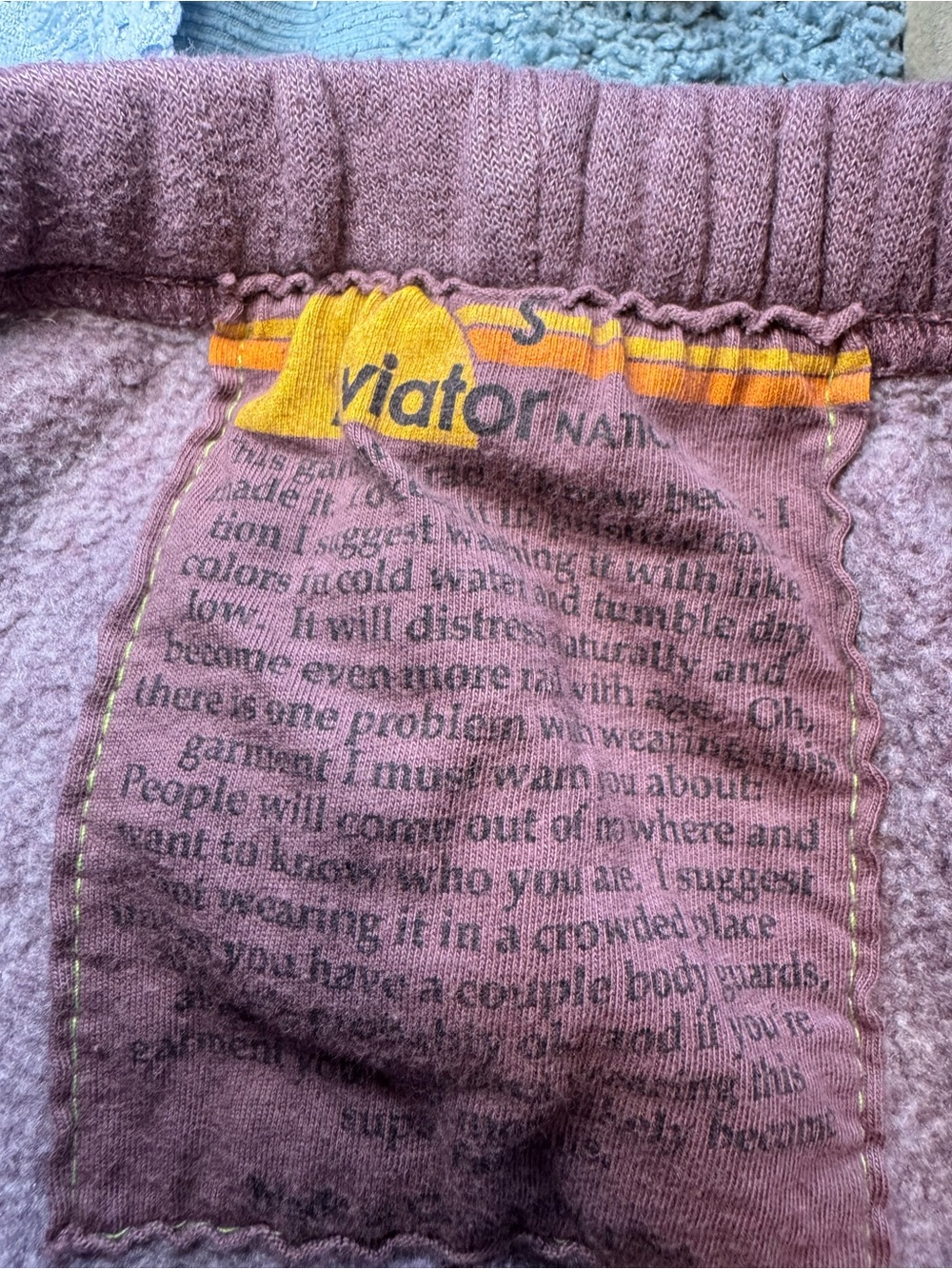Aviator Nation Essential Sweatpants in Faded Mocha - Picture 6 of 7